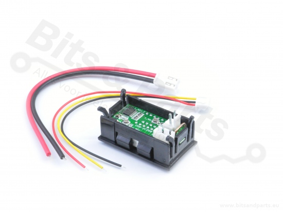 Digitale voltmeter + amperemeter met display 100V / 10A